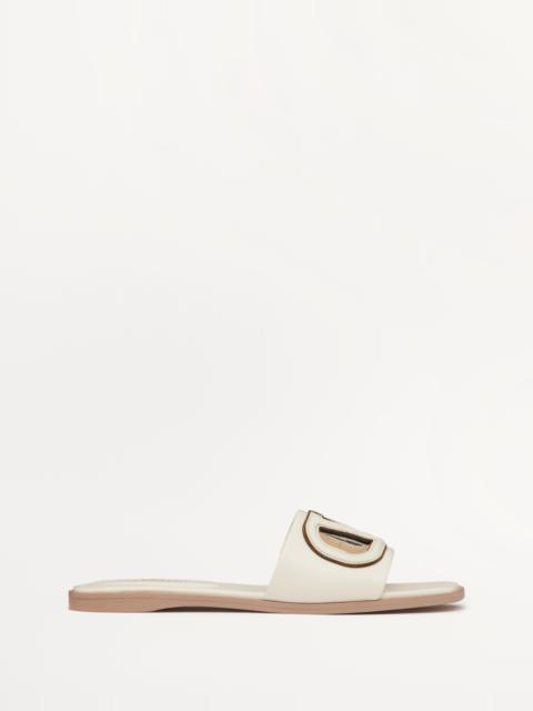 Valentino VLOGO CUT-OUT CALFSKIN SLIDE SANDAL