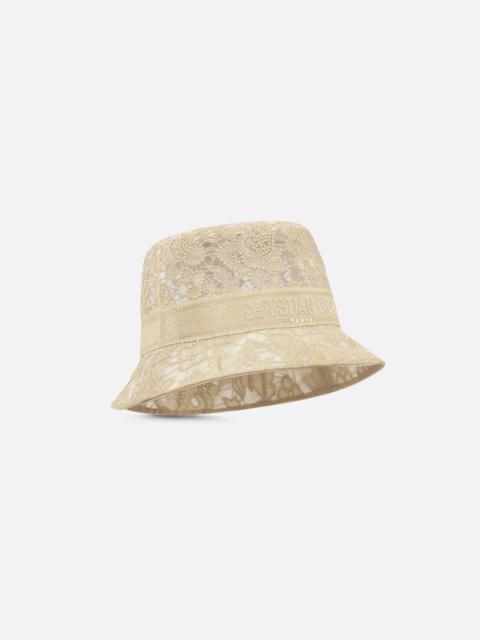 Dior Dior Or D-Bobby D-Lace Macramé Small Brim Bucket Hat