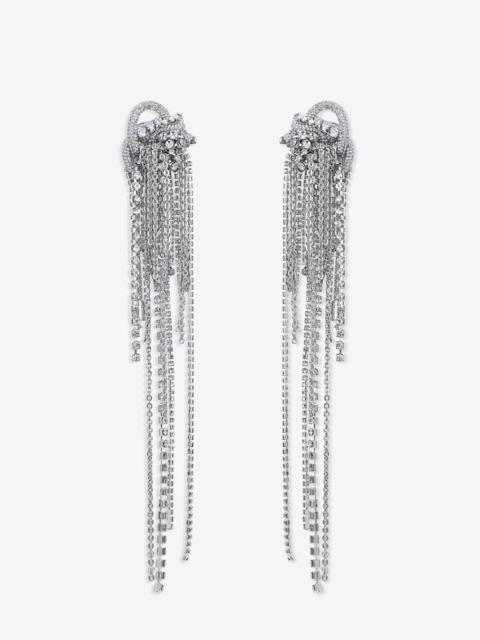 AREA LONG MESSY CHAIN EARRINGS