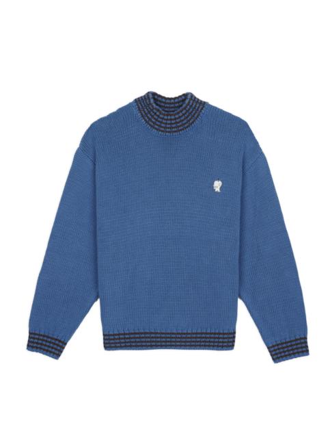 BRAIN DEAD Turtle Neck Sweater - Blue