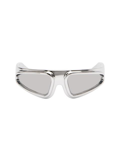 Rick Owens Silver Ryder Sunglasses