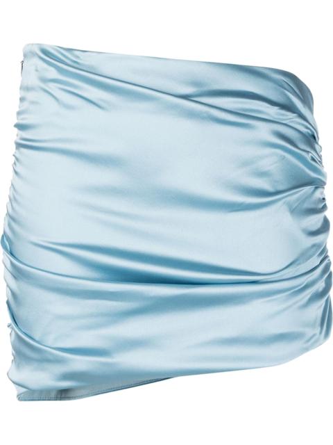 Alessandra Rich asymmetric satin mini skirt