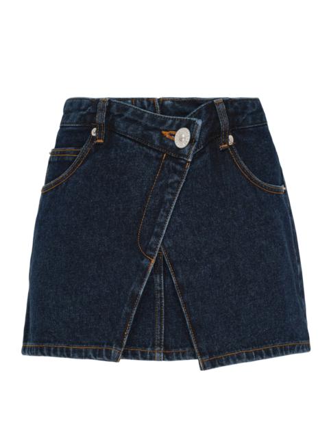 pushBUTTON Dark Blue Denim Mini Skirt