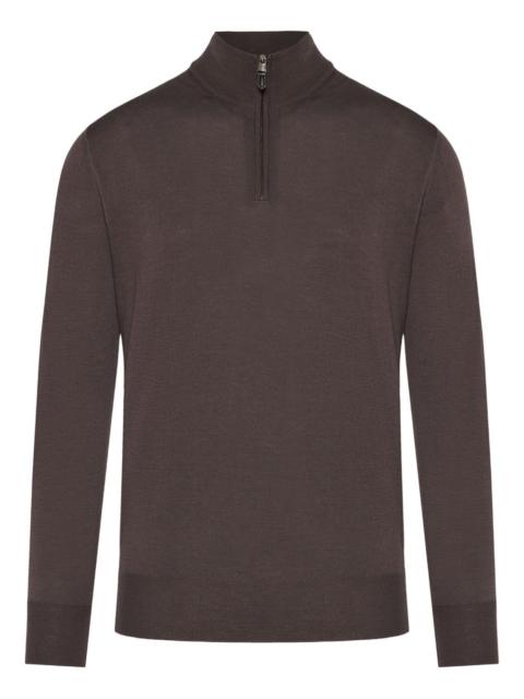 Canali wool polo shirt