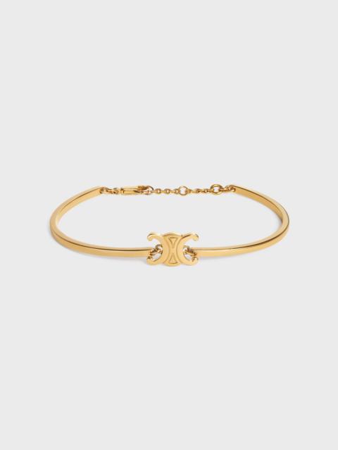 CELINE Triomphe Articulated Bracelet in Brass with Gold Finish