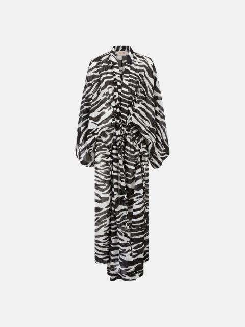 THE ATTICO WHITE AND BLACK KAFTAN