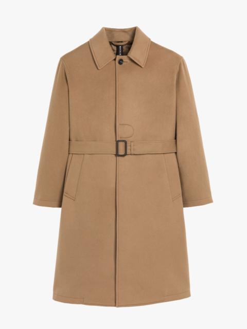 MILAN BEIGE WOOL & CASHMERE SINGLE-BREASTED TRENCH COAT