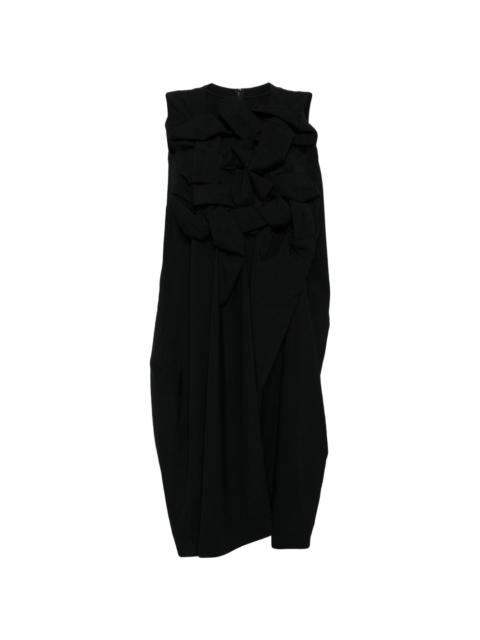 Comme Des Garçons knotted wool midi dress