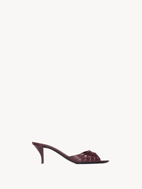 SAINT LAURENT BABYLONE MULES IN SMOOTH LEATHER