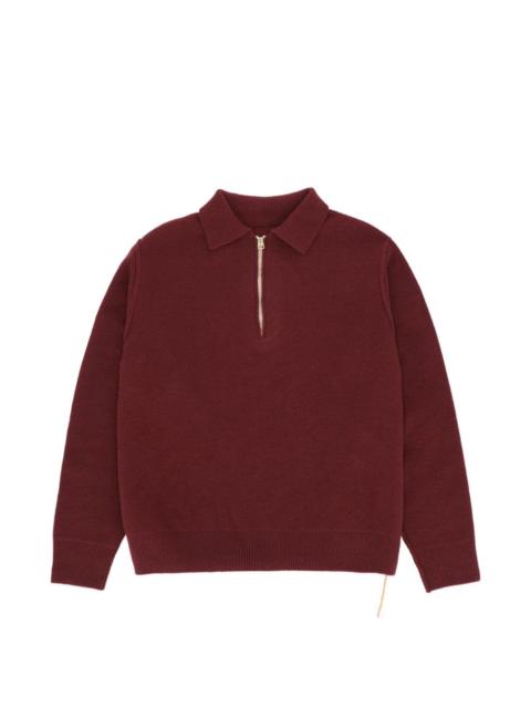 FORTELA zip-neck wool sweater