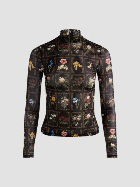 Alice + Olivia Women's Delaina Floral Turtleneck Top - Gallery Garden