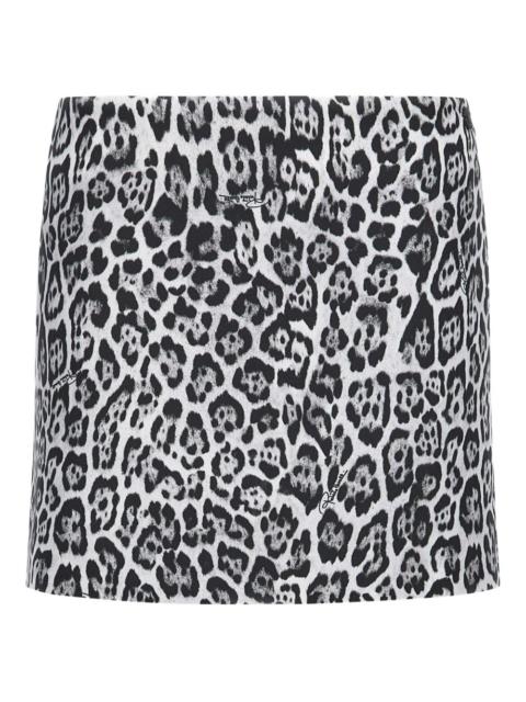Roberto Cavalli leopard-print mini skirt