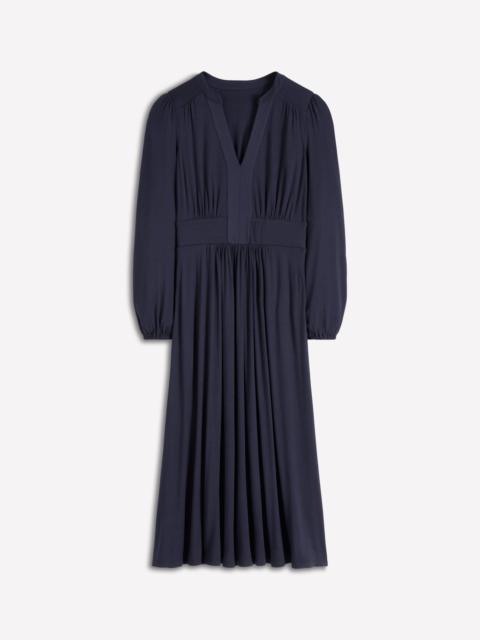 BODEN Lily Long Sleeve Midi Dress-Navy