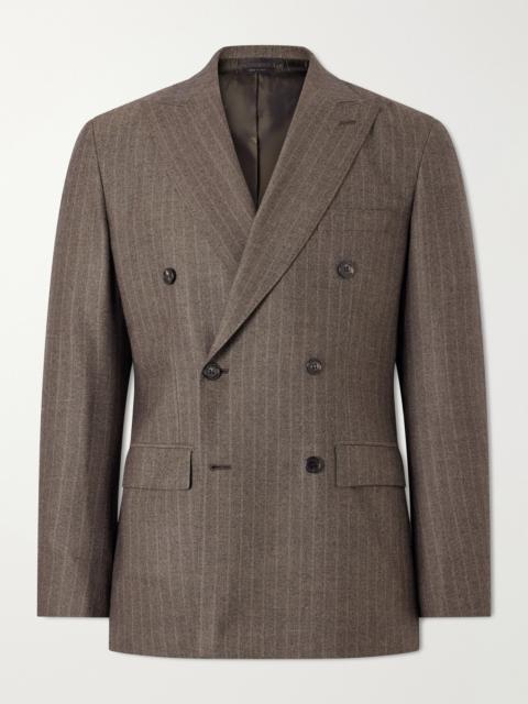 Brioni Plume Herringbone Wool Suit Jacket