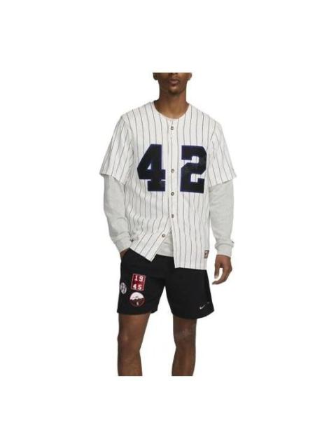 Nike Nike Change The World 42 Baseball Jersey 'White Black' FJ2291-121