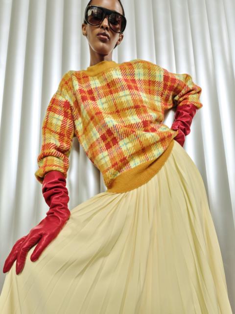 SIMONMILLER Calder Knit Sweater In Solar Plaid