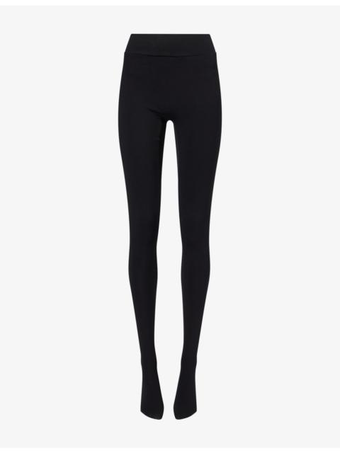 MAGDA BUTRYM High-Rise Stretch-Cotton Tights