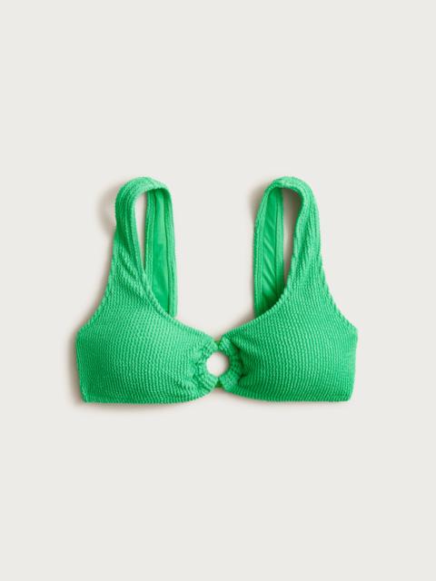 J.CREW Claudia O-ring scrunchie bikini top