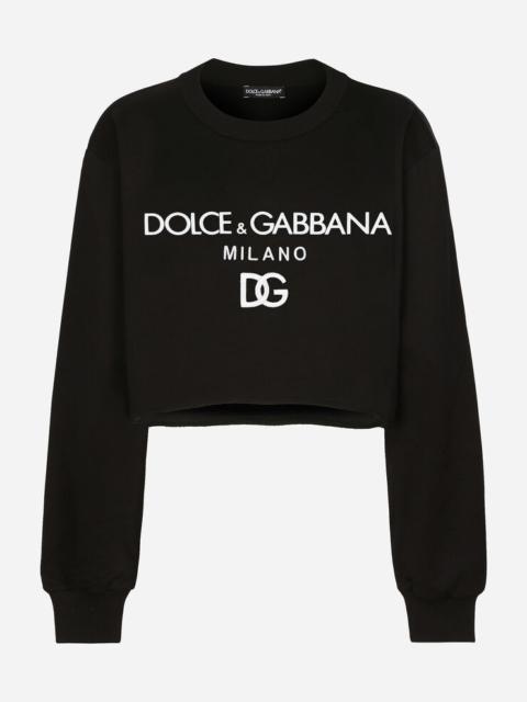 Dolce & Gabbana Jersey sweatshirt with Dolce&Gabbana print
