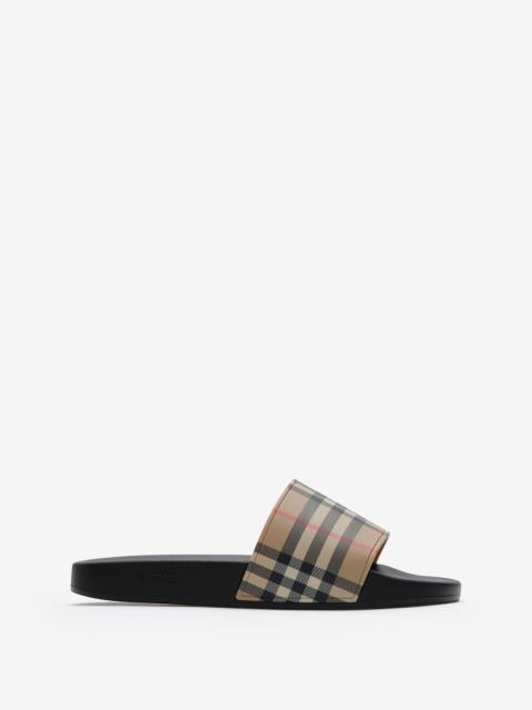 Burberry Check Slides