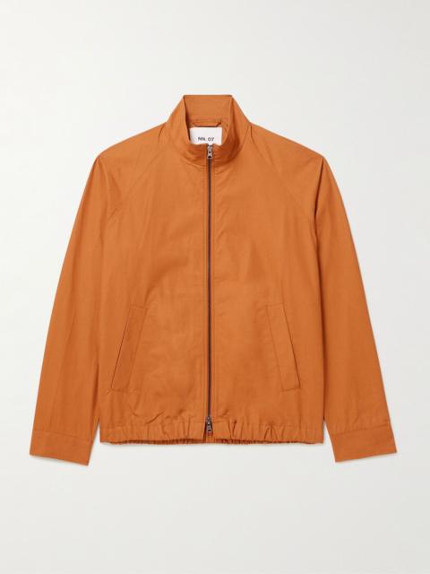 NN07 Dave 1080 Organic Cotton-Shell Bomber Jacket Orange