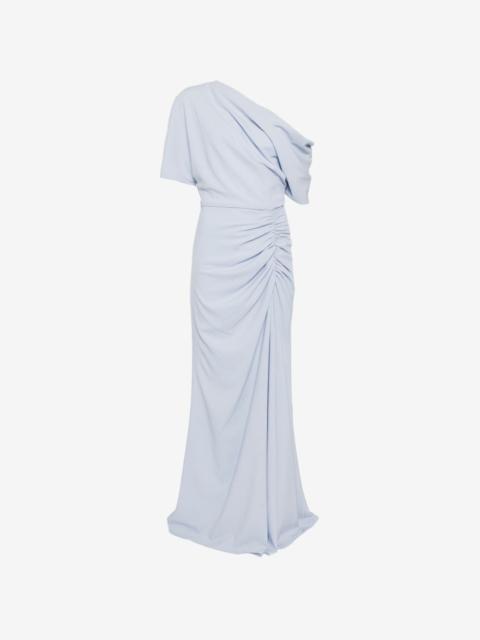 AMSALE pebble crepe slouch maxi dress