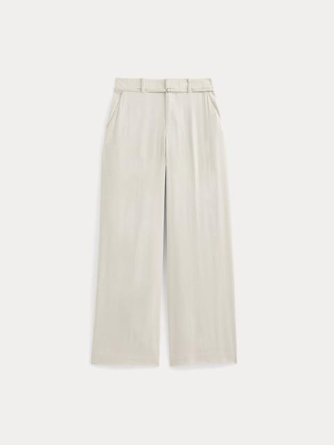 EVERLANE WIDE-LEG BELTED PANT IN STRETCH LINEN