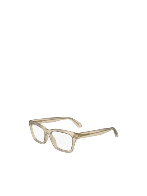 FERRAGAMO square full rim eyeglasses