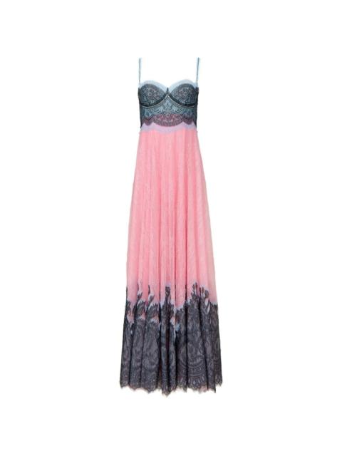 COSTARELLOS Gallie Chantilly lace gown