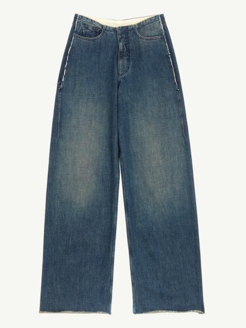 MM6 Maison Margiela Blue-Denim 5-Pocket Trousers