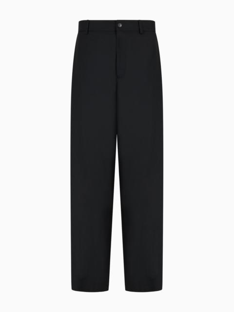 EMPORIO ARMANI ASV super-light sustainable virgin-wool trousers