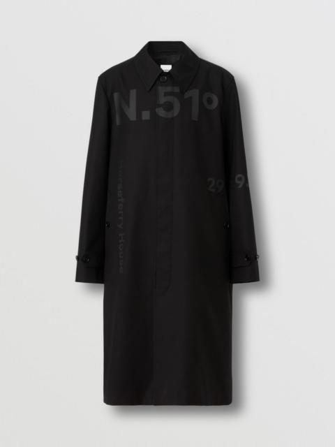 Burberry Coordinates Print Cotton Gabardine Car Coat