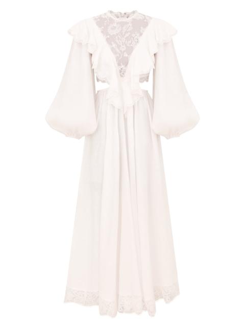 Zimmermann SUNDANCE LACE BODICE DRESS