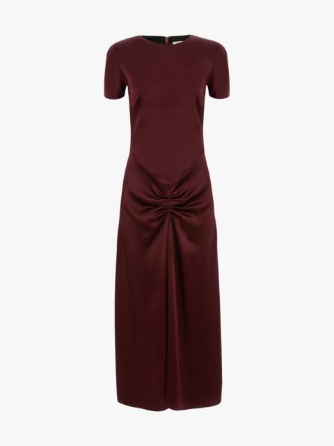 Victoria Beckham Blaire Midi Dress In Cinnabar Red