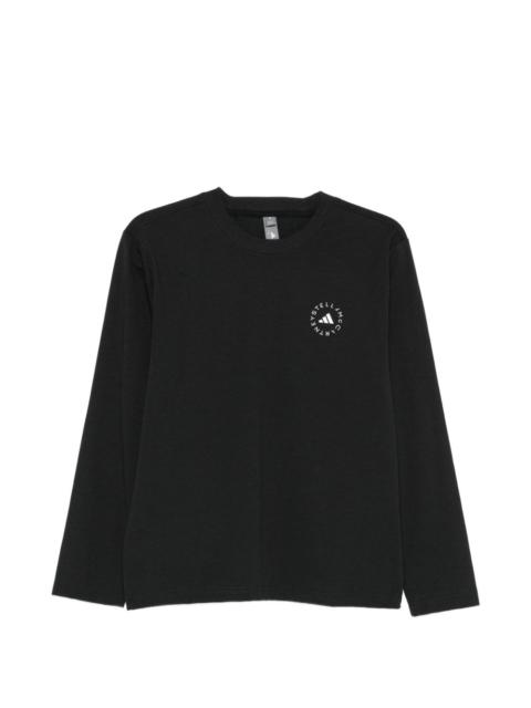 adidas logo-print long-sleeve T-shirt