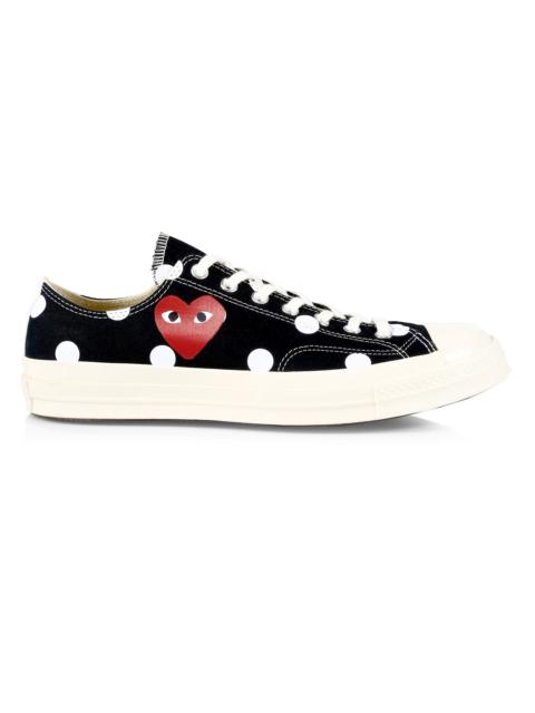 Comme Des Garçons CdG Play x Converse Men's Polka Dot Low-Top Sneakers - Black