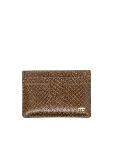 TOM FORD Phyton-print leather card holder