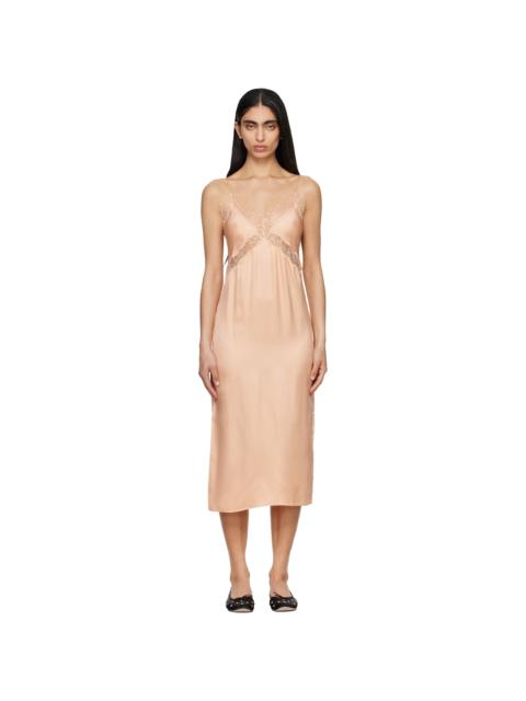ANINE BING Pink Carissa Slip Dress