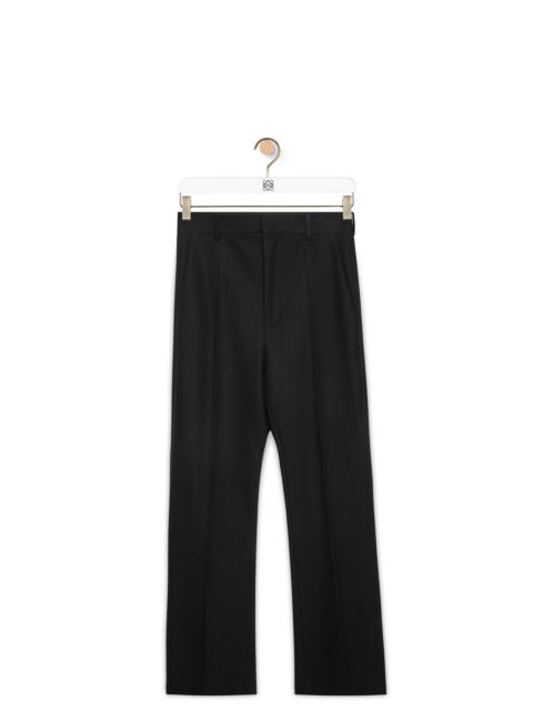 Bootleg trousers in cotton