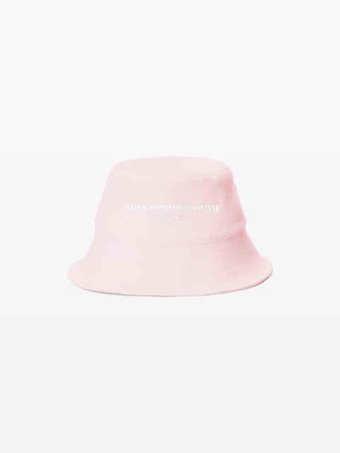Alexander Wang Distressed Logo Bucket Hat