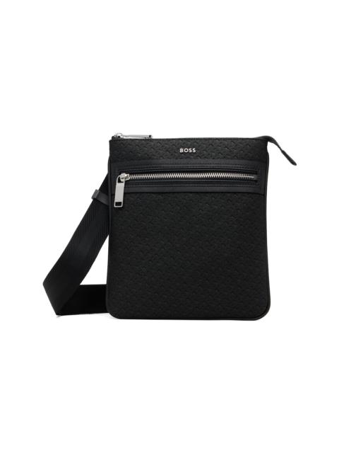BOSS Black Bonded Leather Pouch