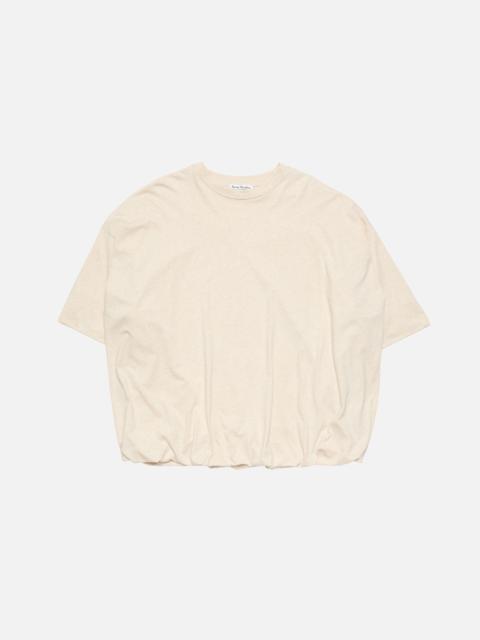 Acne Studios Gathered t-shirt with logo - Beige melange