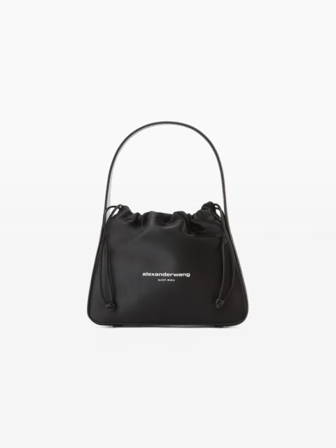 Alexander Wang RYAN SMALL NYLON AND LEATHER SATCHEL
