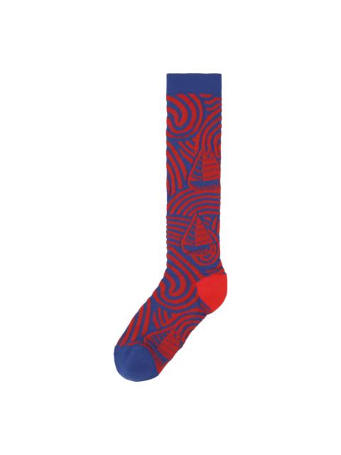 HENRIK VIBSKOV STORMY SEA SOCKS - BLUE RED STORMY SEA