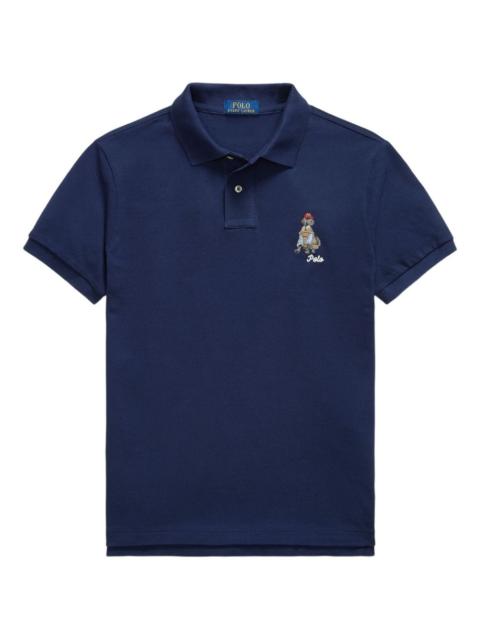 Polo Ralph Lauren dog-embroidered polo shirt