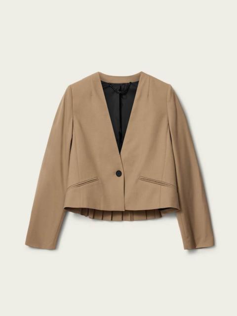 ALLSAINTS POPPY SINGLE BREASTED PLEATED BLAZER