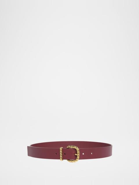 Coaxial Leather Belt