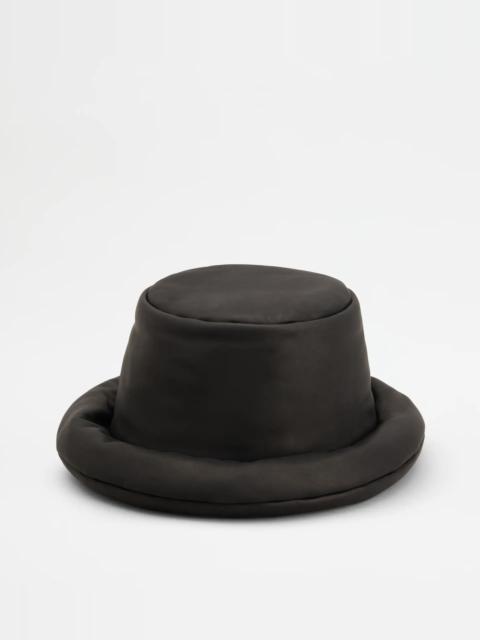 Tod's HAT IN LEATHER - BLACK