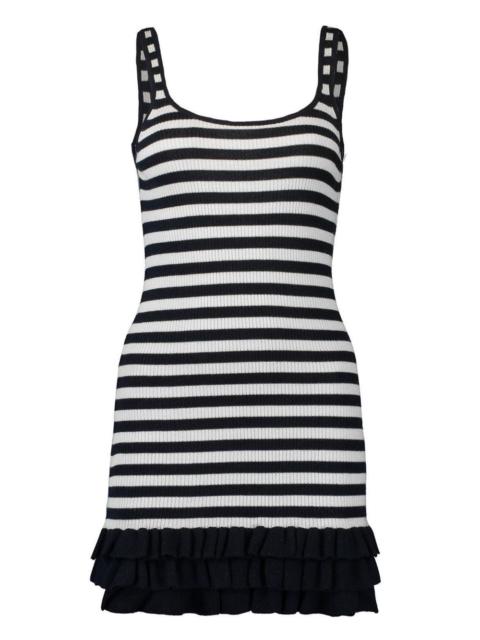 BRANDON MAXWELL The Sutter striped mini dress