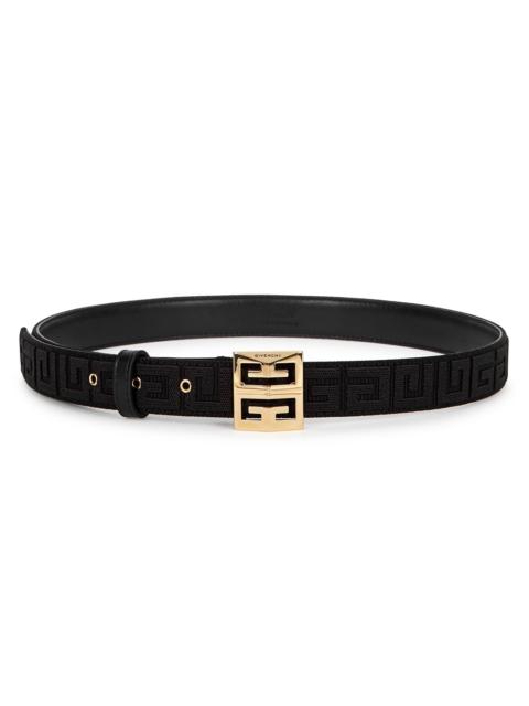 Givenchy 4G black jacquard canvas belt